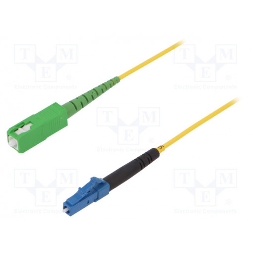 G-SCA-LC-S-003.0-SX-D-18-Y; Fiber patch cord; LC/UPC,SC/APC; 3m; Optical fiber: 9/125um; FIBRAIN