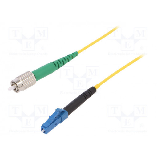 G-LC-FCA-S-001.0-SX-A-18-Y; Fiber patch cord; FC/APC,LC/UPC; 1m; Optical fiber: 9/125um; FIBRAIN