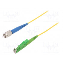 G-E2A-FC-S-001.0-SX-A-18-Y; Fiber patch cord; E2/APC,FC/UPC; 1m; Optical fiber: 9/125um; FIBRAIN
