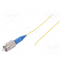 G-FC-XX-S-002.0-P9-A-09-Y; Optic fiber pigtail; FC/UPC; 2m; Optical fiber: 900um; yellow; FIBRAIN