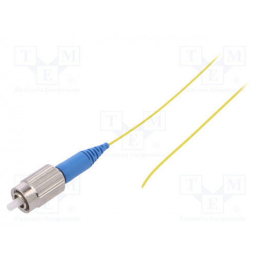 G-FC-XX-S-002.0-P9-A-09-Y; Optic fiber pigtail; FC/UPC; 2m; Optical fiber: 900um; yellow; FIBRAIN