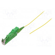 G-E2A-XX-S-001.0-P9-A-09-Y; Optic fiber pigtail; E2/APC; 1m; Optical fiber: 900um; yellow; FIBRAIN
