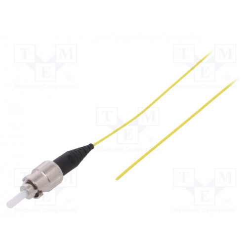 G-ST-XX-S-001.0-P9-A-09-Y; Optic fiber pigtail; ST/UPC; 1m; Optical fiber: 900um; yellow; FIBRAIN