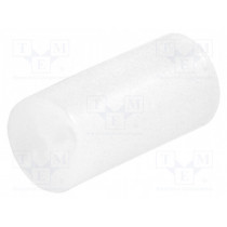 FIX-LED-10; Spacer sleeve; LED; Øout: 5mm; ØLED: 5mm; L: 10mm; natural; UL94V-2; FIX&FASTEN