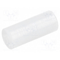 FIX-LED-12; Spacer sleeve; LED; Øout: 5mm; ØLED: 5mm; L: 12mm; natural; UL94V-2; FIX&FASTEN