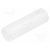FIX-LED-17; Spacer sleeve; LED; Øout: 5mm; ØLED: 5mm; L: 17mm; natural; UL94V-2; FIX&FASTEN