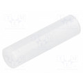 FIX-LED-19; Spacer sleeve; LED; Øout: 5mm; ØLED: 5mm; L: 19mm; natural; UL94V-2; FIX&FASTEN