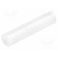 FIX-LED-23; Spacer sleeve; LED; Øout: 5mm; ØLED: 5mm; L: 23mm; natural; UL94V-2; FIX&FASTEN