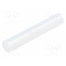 FIX-LED-28; Spacer sleeve; LED; Øout: 5mm; ØLED: 5mm; L: 28mm; natural; UL94V-2; FIX&FASTEN