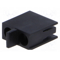 FIX-LED-305; LED housing; 3mm; polyamide; angular; black; UL94V-2; H: 10mm; FIX&FASTEN