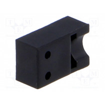 FIX-LED-325; LED housing; 3mm; polyamide; angular; black; UL94V-2; H: 3.4mm; FIX&FASTEN FIX-LED-325; LED housing; 3mm; polyamide; angular; black; UL94V-2; H: 3.4mm; FIX&FASTEN