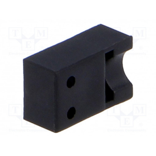 FIX-LED-325; LED housing; 3mm; polyamide; angular; black; UL94V-2; H: 3.4mm; FIX&FASTEN FIX-LED-325; LED housing; 3mm; polyamide; angular; black; UL94V-2; H: 3.4mm; FIX&FASTEN