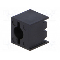 FIX-LED-343; LED housing; 3mm; polyamide; angular; 3 PIN; black; UL94V-2; W: 7mm; FIX&FASTEN FIX-LED-343; LED housing; 3mm; polyamide; angular; 3 PIN; black; UL94V-2; W: 7mm; FIX&FASTEN