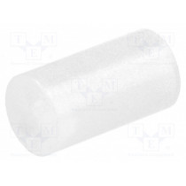 FIX-LED-9; Spacer sleeve; LED; Øout: 5mm; ØLED: 5mm; L: 9mm; natural; UL94V-2; FIX&FASTEN