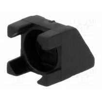 FIX-LED1L-2.5; LED housing; 5mm; polyamide; angular; black; UL94V-2; H: 6.2mm; FIX&FASTEN FIX-LED1L-2.5; LED housing; 5mm; polyamide; angular; black; UL94V-2; H: 6.2mm; FIX&FASTEN