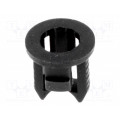 FIX-LED3-1; LED holder; 3mm; one-piece; black; UL94V-2; L: 5.6mm; Mat: polyamide; FIX&FASTEN FIX-LED3-1; LED holder; 3mm; one-piece; black; UL94V-2; L: 5.6mm; Mat: polyamide; FIX&FASTEN