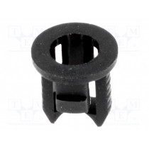 FIX-LED3-1; LED holder; 3mm; one-piece; black; UL94V-2; L: 5.6mm; Mat: polyamide; FIX&FASTEN FIX-LED3-1; LED holder; 3mm; one-piece; black; UL94V-2; L: 5.6mm; Mat: polyamide; FIX&FASTEN