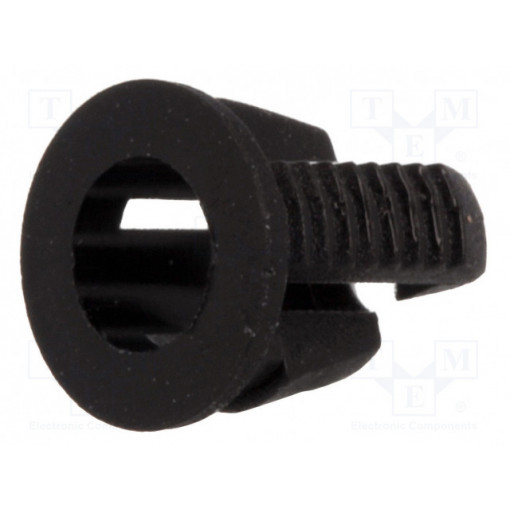 FIX-LED3-20; LED holder; 3mm; one-piece; black; UL94V-2; L: 5.8mm; Mat: polyamide; FIX&FASTEN FIX-LED3-20; LED holder; 3mm; one-piece; black; UL94V-2; L: 5.8mm; Mat: polyamide; FIX&FASTEN