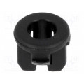 FIX-LED3-28; LED holder; 3mm; one-piece; black; UL94V-2; L: 4.8mm; Mat: polyamide; FIX&FASTEN FIX-LED3-28; LED holder; 3mm; one-piece; black; UL94V-2; L: 4.8mm; Mat: polyamide; FIX&FASTEN