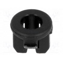 FIX-LED3-28; LED holder; 3mm; one-piece; black; UL94V-2; L: 4.8mm; Mat: polyamide; FIX&FASTEN FIX-LED3-28; LED holder; 3mm; one-piece; black; UL94V-2; L: 4.8mm; Mat: polyamide; FIX&FASTEN
