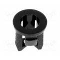 FIX-LED3-4; LED holder; 3mm; one-piece; black; UL94V-2; L: 5.7mm; Mat: polyamide; FIX&FASTEN FIX-LED3-4; LED holder; 3mm; one-piece; black; UL94V-2; L: 5.7mm; Mat: polyamide; FIX&FASTEN