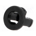 FIX-LED3-5; LED holder; 3mm; one-piece; black; UL94V-2; L: 5.2mm; Mat: polyamide; FIX&FASTEN FIX-LED3-5; LED holder; 3mm; one-piece; black; UL94V-2; L: 5.2mm; Mat: polyamide; FIX&FASTEN