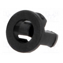 FIX-LED3-5; LED holder; 3mm; one-piece; black; UL94V-2; L: 5.2mm; Mat: polyamide; FIX&FASTEN FIX-LED3-5; LED holder; 3mm; one-piece; black; UL94V-2; L: 5.2mm; Mat: polyamide; FIX&FASTEN
