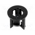 FIX-LED3-7; LED holder; 3mm; one-piece; black; UL94V-2; L: 5.6mm; Mat: polyamide; FIX&FASTEN FIX-LED3-7; LED holder; 3mm; one-piece; black; UL94V-2; L: 5.6mm; Mat: polyamide; FIX&FASTEN