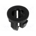 FIX-LED3-8; LED holder; 3mm; one-piece; black; UL94V-2; L: 4.6mm; Mat: polyamide; FIX&FASTEN FIX-LED3-8; LED holder; 3mm; one-piece; black; UL94V-2; L: 4.6mm; Mat: polyamide; FIX&FASTEN