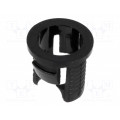 FIX-LED5-1; LED holder; 5mm; one-piece; black; UL94V-2; L: 7.1mm; Mat: polyamide; FIX&FASTEN FIX-LED5-1; LED holder; 5mm; one-piece; black; UL94V-2; L: 7.1mm; Mat: polyamide; FIX&FASTEN