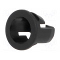 FIX-LED5-13; LED holder; 5mm; one-piece; black; UL94V-2; L: 6.9mm; Mat: polyamide; FIX&FASTEN FIX-LED5-13; LED holder; 5mm; one-piece; black; UL94V-2; L: 6.9mm; Mat: polyamide; FIX&FASTEN