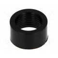 FIX-LED5-5T; Nut; 5mm; black; UL94V-2; L: 5mm; Mat: polyamide; FIX&FASTEN FIX-LED5-5T; Nut; 5mm; black; UL94V-2; L: 5mm; Mat: polyamide; FIX&FASTEN