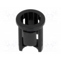 FIX-LED5-8; LED holder; 5mm; one-piece; black; UL94V-2; L: 9.8mm; Mat: polyamide; FIX&FASTEN FIX-LED5-8; LED holder; 5mm; one-piece; black; UL94V-2; L: 9.8mm; Mat: polyamide; FIX&FASTEN