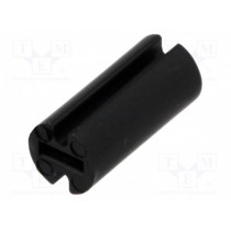 FIX-LEDH-10; Spacer sleeve; LED; Øout: 4.5mm; ØLED: 3mm; L: 10mm; black; UL94V-2; FIX&FASTEN