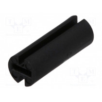 FIX-LEDH-12; Spacer sleeve; LED; Øout: 4.5mm; ØLED: 3mm; L: 12mm; black; UL94V-2; FIX&FASTEN