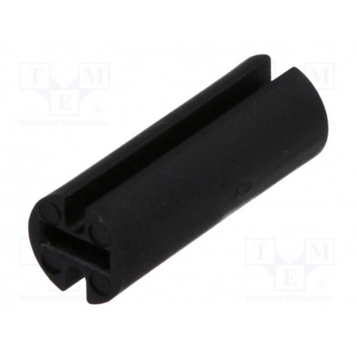 FIX-LEDH-12; Spacer sleeve; LED; Øout: 4.5mm; ØLED: 3mm; L: 12mm; black; UL94V-2; FIX&FASTEN