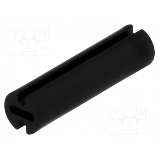 FIX-LEDH-17; Spacer sleeve; LED; Øout: 4.5mm; ØLED: 3mm; L: 17mm; black; UL94V-2; FIX&FASTEN