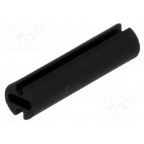 FIX-LEDH-18; Spacer sleeve; LED; Øout: 4.5mm; ØLED: 3mm; L: 18mm; black; UL94V-2; FIX&FASTEN