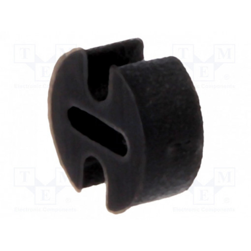 FIX-LEDH-2; Spacer sleeve; LED; Øout: 4.5mm; ØLED: 3mm; L: 2mm; black; UL94V-2; FIX&FASTEN