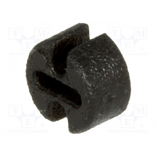 FIX-LEDH-2.5; Spacer sleeve; LED; Øout: 4.5mm; ØLED: 3mm; L: 2.5mm; black; UL94V-2; FIX&FASTEN