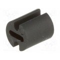 FIX-LEDH-5; Spacer sleeve; LED; Øout: 4.5mm; ØLED: 3mm; L: 5mm; black; UL94V-2; FIX&FASTEN FIX-LEDH-5; Spacer sleeve; LED; Øout: 4.5mm; ØLED: 3mm; L: 5mm; black; UL94V-2; FIX&FASTEN