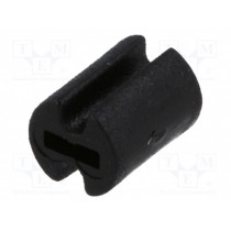 FIX-LEDH-6; Spacer sleeve; LED; Øout: 4.5mm; ØLED: 3mm; L: 6mm; black; UL94V-2; FIX&FASTEN