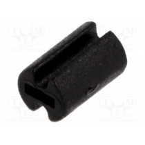 FIX-LEDH-7; Spacer sleeve; LED; Øout: 4.5mm; ØLED: 3mm; L: 7mm; black; UL94V-2; FIX&FASTEN