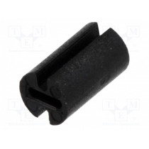 FIX-LEDH-7.5; Spacer sleeve; LED; Øout: 4.5mm; ØLED: 3mm; L: 7.5mm; black; UL94V-2; FIX&FASTEN