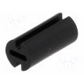FIX-LEDH-9.5; Spacer sleeve; LED; Øout: 4.5mm; ØLED: 3mm; L: 9.5mm; black; UL94V-2; FIX&FASTEN FIX-LEDH-9.5; Spacer sleeve; LED; Øout: 4.5mm; ØLED: 3mm; L: 9.5mm; black; UL94V-2; FIX&FASTEN