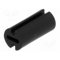 FIX-LEDH-9.5; Spacer sleeve; LED; Øout: 4.5mm; ØLED: 3mm; L: 9.5mm; black; UL94V-2; FIX&FASTEN