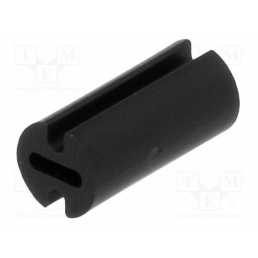 FIX-LEDH-9.5; Spacer sleeve; LED; Øout: 4.5mm; ØLED: 3mm; L: 9.5mm; black; UL94V-2; FIX&FASTEN