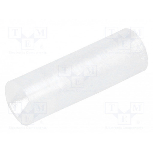 FIX-LEDS-12; Spacer sleeve; LED; Øout: 4mm; ØLED: 3mm; L: 12mm; natural; UL94V-2; FIX&FASTEN