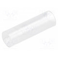 FIX-LEDS-13; Spacer sleeve; LED; Øout: 4mm; ØLED: 3mm; L: 13mm; natural; UL94V-2; FIX&FASTEN