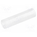 FIX-LEDS-15; Spacer sleeve; LED; Øout: 4mm; ØLED: 3mm; L: 15mm; natural; UL94V-2; FIX&FASTEN